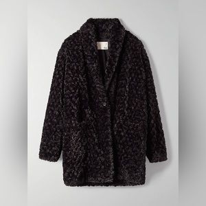 Aritzia Wilfred Free Grete/Plush Jacket Black L
